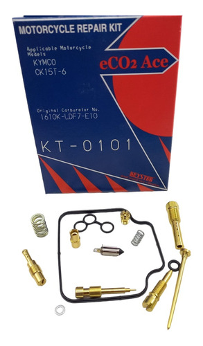 Kit Carburador Agility 125 Agility125 Keyster 15 Piesas