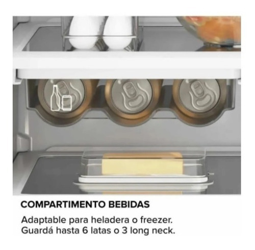 Heladera No Frost Whirlpool Wrm56k1 Inox 462lts Digiya