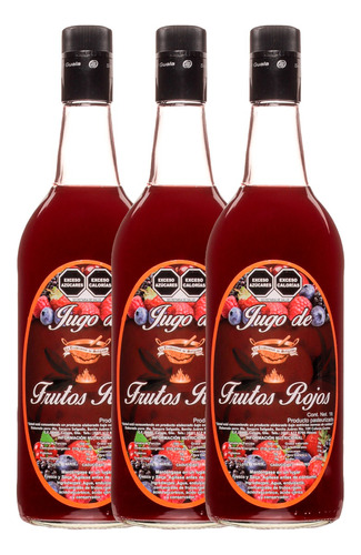 3 Jugos De Frutos Rojos 1 Lt La Tradicional De Salgado