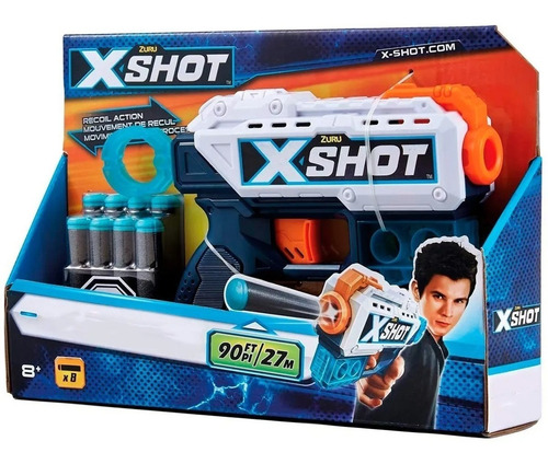 Imagen 6 de 6 de Arma De Juguete Pistola De Dardos Excel Recoil Xshot
