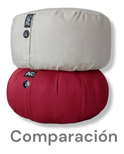 Zafu Con Funda Relleno Con Cáscara Genki L 17x37 Zafurelax