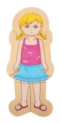 Puzzle Encaje Didáctico Cuerpo Humano Niña O Niño, Madera | Cuotas sin interés Puzzle Encaje Didáctico Cuerpo Humano Niña O Niño, Madera | Cuotas sin interés