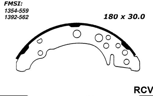 Balata Tambor Trasera Para Volkswagen Atlantic  1986