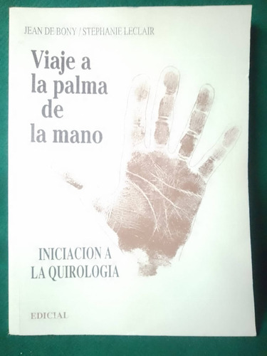 Libro De Bony Leclair Viaje A La Palma De La Mano