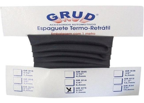 Espaguete Termo-retrátil 1,00m X 2,4mm Grud Gr 824