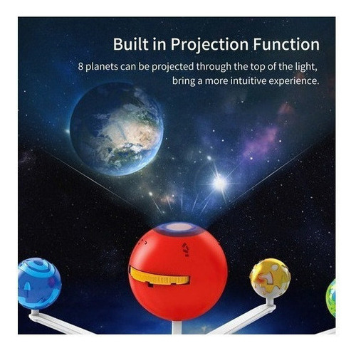 Kit De Modelo De Sistema Solar Proyector Planetario Diy 360°