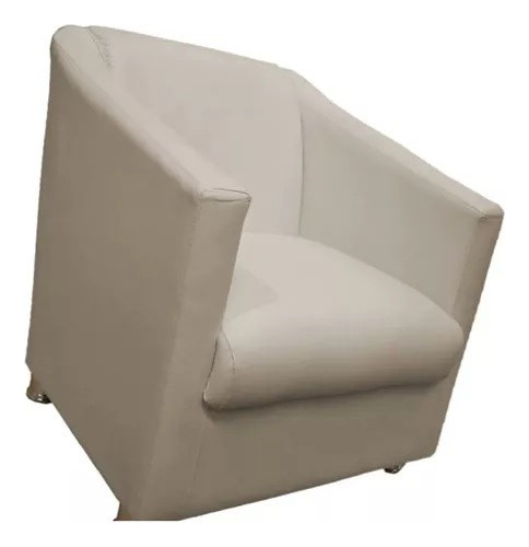 Kit 4 Poltronas Decorativa Biane Suede Bege