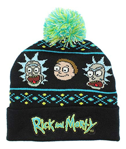 Gorro Oficial De Rick And Morty -con Pompón