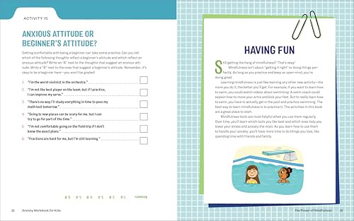 Cuaderno De Ejercicios Sobre Ansiedad Para Niños: Más De 50