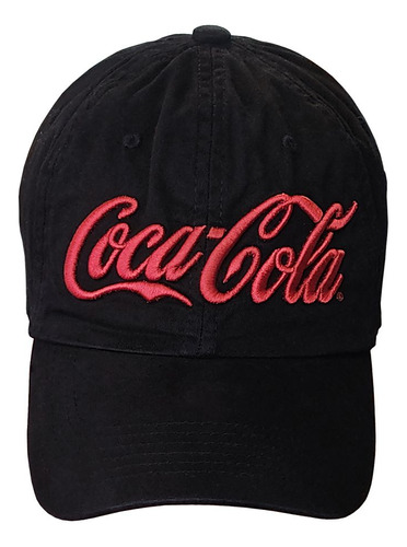 Boné Coca Cola Preto Bordado Frente Aba Curva 22539 Original