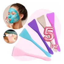 Comprar 5pz Brocha Facial Y Corporal Aplicador Mascarilla Silicona F