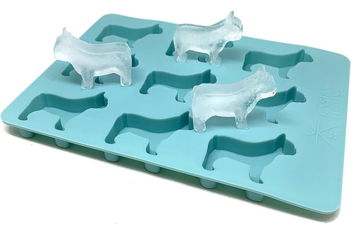 Kasian House French Bulldog Ice Cube Bandeja Y Treat Mold, 9