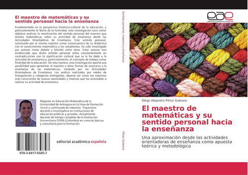 Libro: El Maestro De Matemáticas Y Su Sentido Personal Hacia