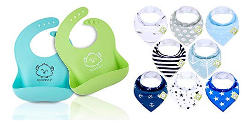 Baberos Para Bebé Baby Silicone Bibs & Baby Bandana Bibs Bun