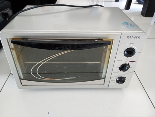 Horno Eléctrico Ranser + Soporte Para Pared!!!! Gris (Usado)