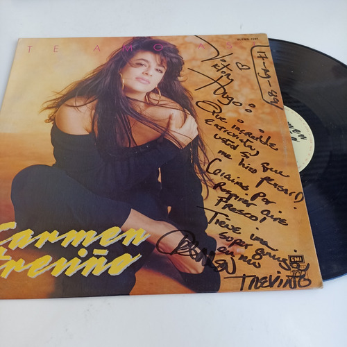 Te Amo Asi Lp Vinil Carmen Treriño Discos Emi 1989 