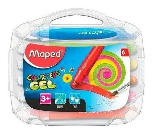 Crayones Gel X6 Maped Color Peps 836306