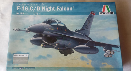 Maqueta A Escala 1/72 Italeri F-16c/d Night Falcon