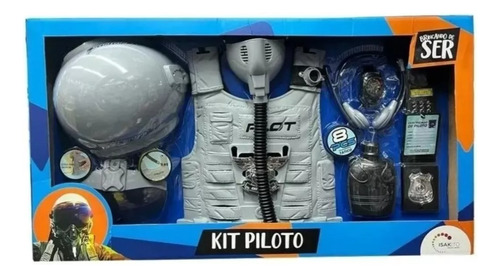 Kit Piloto Set De Aviador Combate Casco + Acc Sharif Express