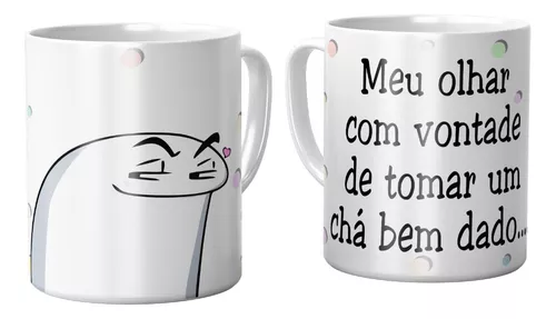 Caneca Xícara Divertida Flork Amor Meme