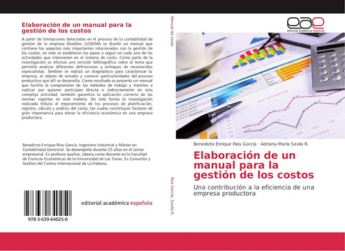 Libro: Elaboración De Un Manual Para La Gestión De Los Costo