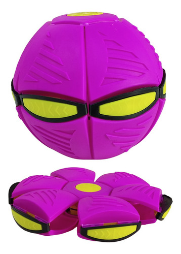 Bola Mágica Disco Voador Brinquedo Ao Ar Livre Bola Maluca Cor Rosa-chiclete