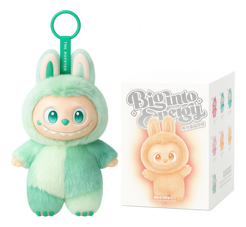Labubu Boneco De Pelucia Estilo Pop Mart Chaveiro + 4 Cards