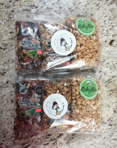 2 Paquetes: Frutos Secos Mixtos, Granola Y Cereal Horneado.