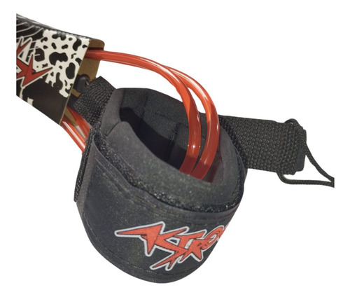 Leash Cordinha Strap Surf Astrodeck Regular 6mm 6 Pes Cor Vermelho