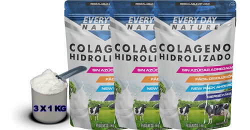 Colageno Hidrolizado 3 Kg Aprobado Calidad Garantizada 100%