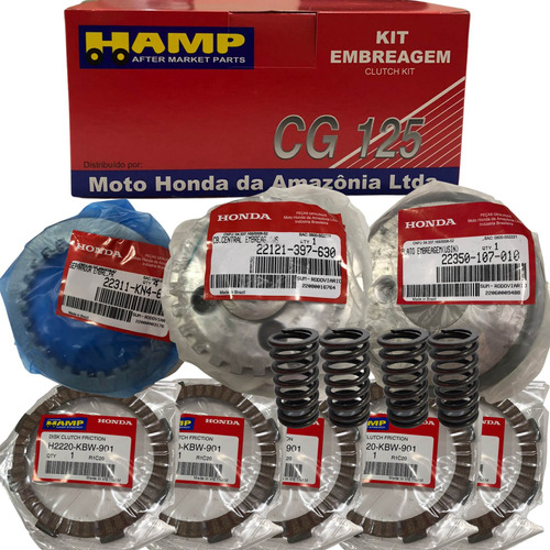 Kit Embreagem + Molas Cg 125 1995 A 2008 Hamp Original Honda