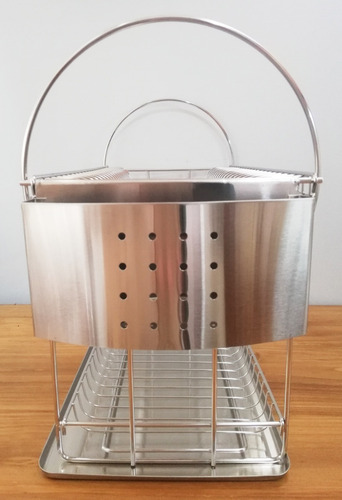 Escurridor Secaplato Acero Inoxidable Escurre Platos Doble