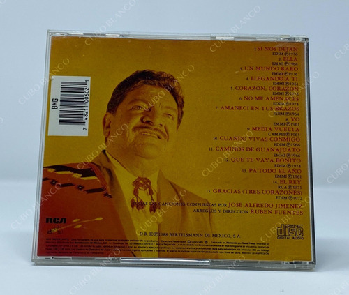 José Alfredo Jiménez - 15 Grandes Éxitos Mariachi Vargas Cd (Usado)