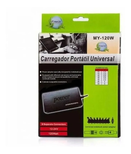 Fonte Carregador Universal Notebook Cce Acer Hp Dell Positiv