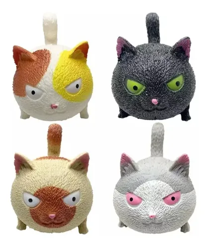 Set De 2 Patas De Gato Squishy Anti-Estrés – 12x12 Cm Con 20 Mini Garras De TPR, Ideal Para Relajarse Y Concentrarse En Casa U Oficina