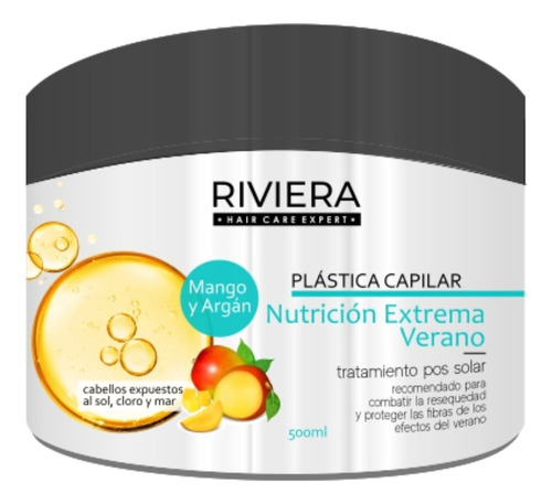 Mascara Capilar Sin Sal Riviera Nutrición Verano Mango 500ml