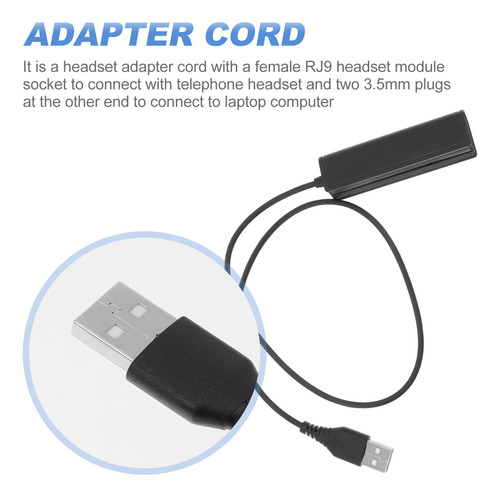 Adaptador Rj9 Hembra A Usb Macho Para Computadora Portátil