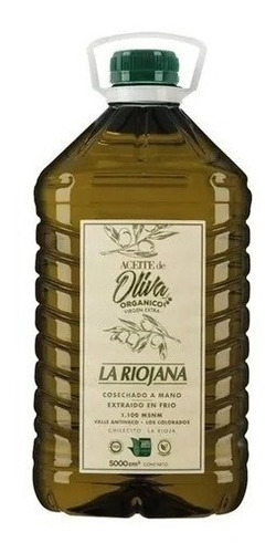 Aceite De Oliva La Riojana Organico 1 X 5lts