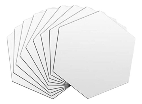 Imagen 6 de 10 de 12pzs Acrilico Decorativo Espejo Hexagonal Con Adhesivo Muro