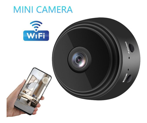 Mini Camera Espia Hd 1080p Wi-fi C/ Bateria Interna Sem Fio
