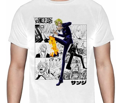 One Piece - Sanji Viñetas  - Anime Manga - Poleras