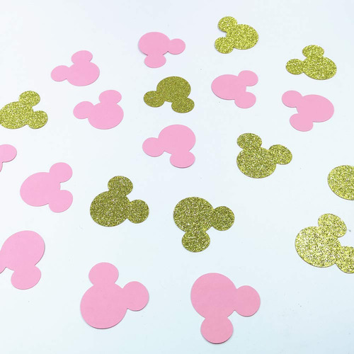 100 Unidad Purpurina Minnie Mouse Inspirado Mesa Confeti