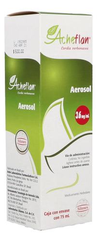 Acheflan Aerosol 3.6 Mg/ml Caja Con Envase Con 75 Ml
