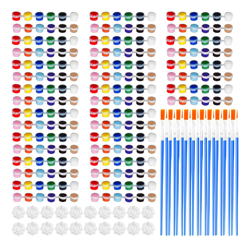 Juego De 150/300 Piezas De Mini Pintura Acrilica Para Ninos,