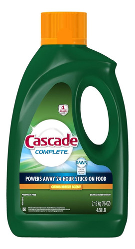 Cascade Complete Gel - Detergente Para Lavavajillas Todo En 