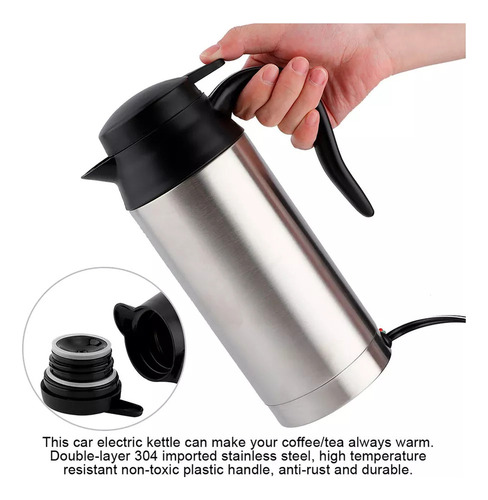 Tf Hervidor Calefacción Eléctrico Coche De 750ml, Café, Té,