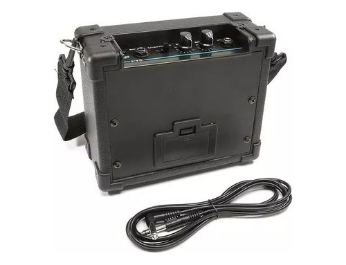 Imagen 5 de 6 de Amplificador De Guitarra Parlante Portatil Con Bateria Color Negro