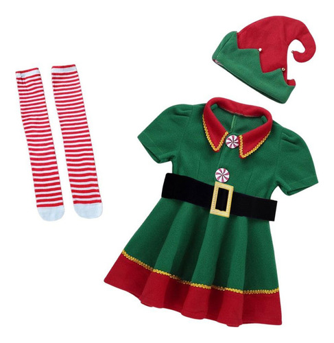 A1. Conjunto De Ropa De Disfraz De Elfo For Mujer 110 Cm