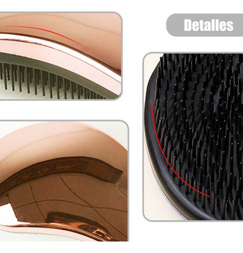 Zh 4pzs Cepillo Para Cabello Cepillo Extensiones Peine