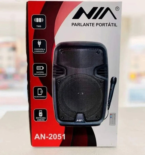 Cabina Parlante  Sonido Bluetooth Fm Usb Nia An-2051